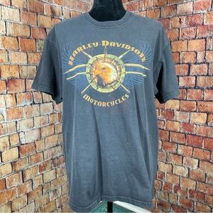 Harley Davidson Eagle and Wings Graphic T-Shirt Unisex